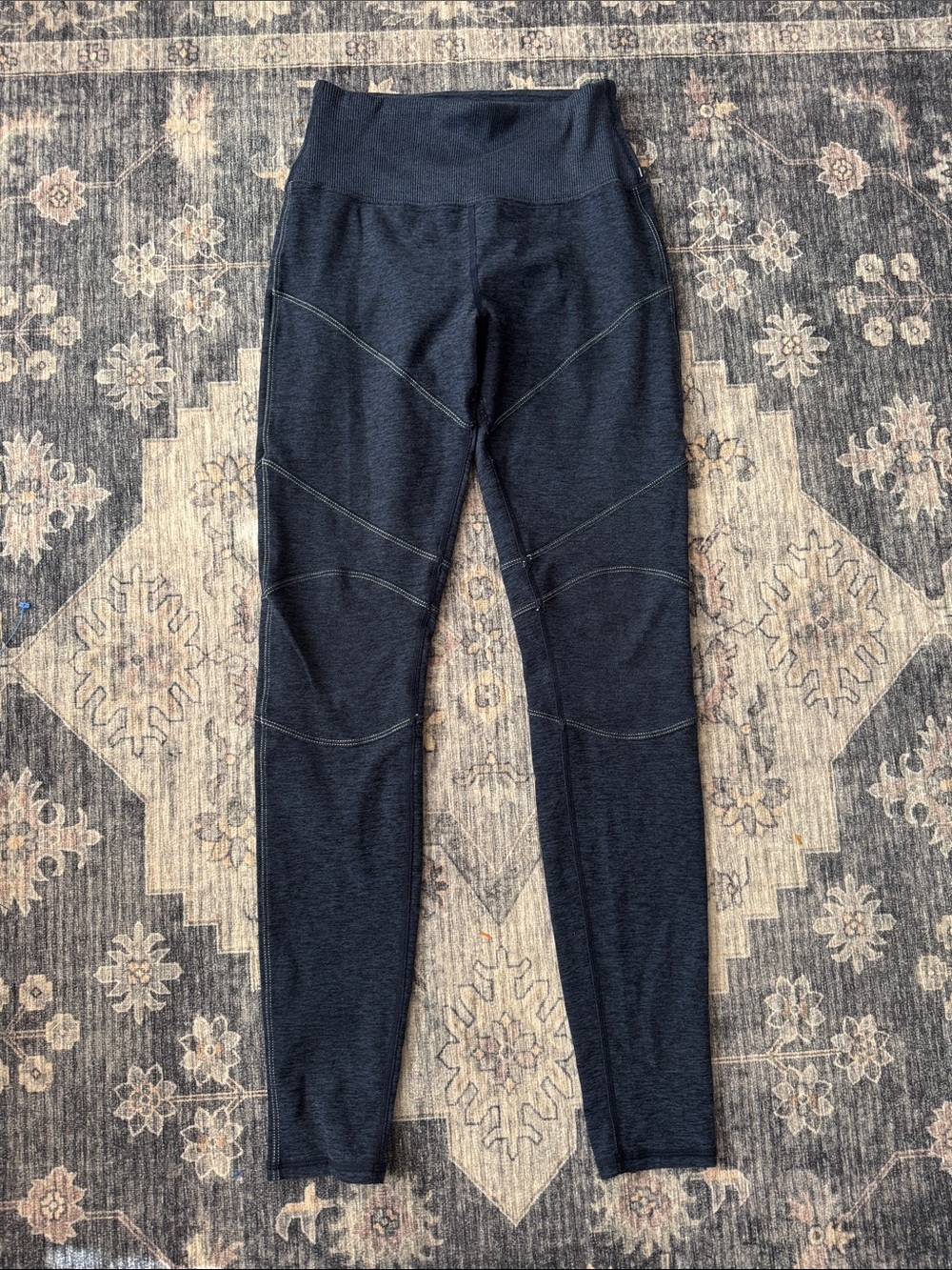 ALO Yoga Heathered Charcoal High-Rise Leggings